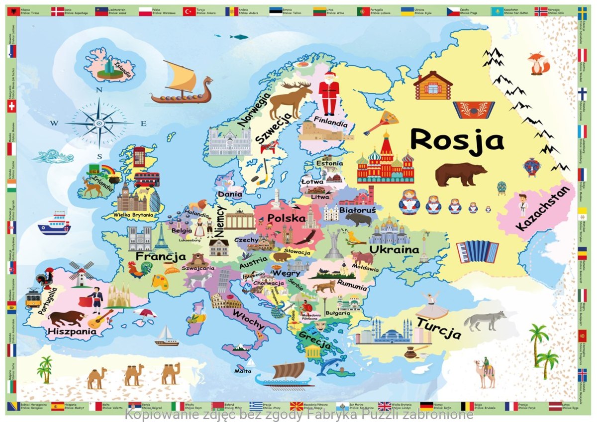 Carte de l'Europe - Puzzle du Petit Futé